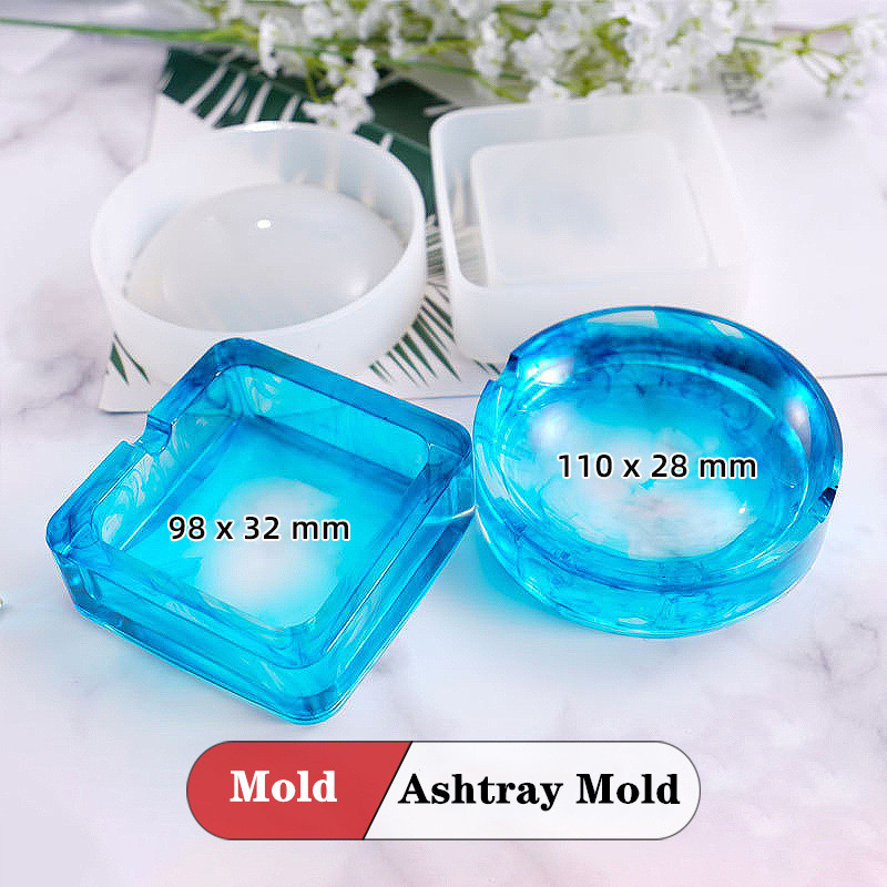DIY Round Pen Container Ashtra - огляд і ціна Resin Art Equipment