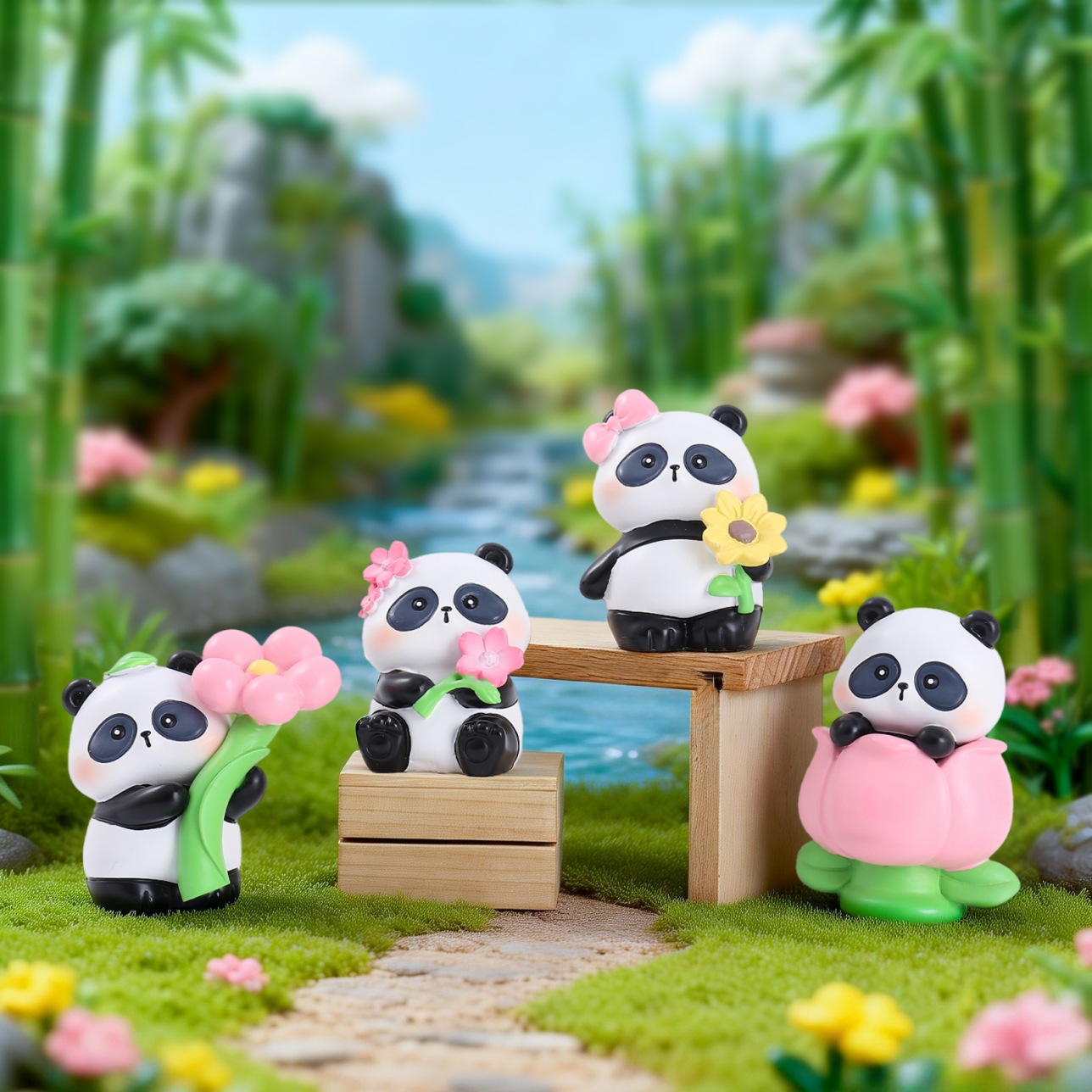 2026 New Panda Flower's Spring - огляд і ціна Resin Art Case
