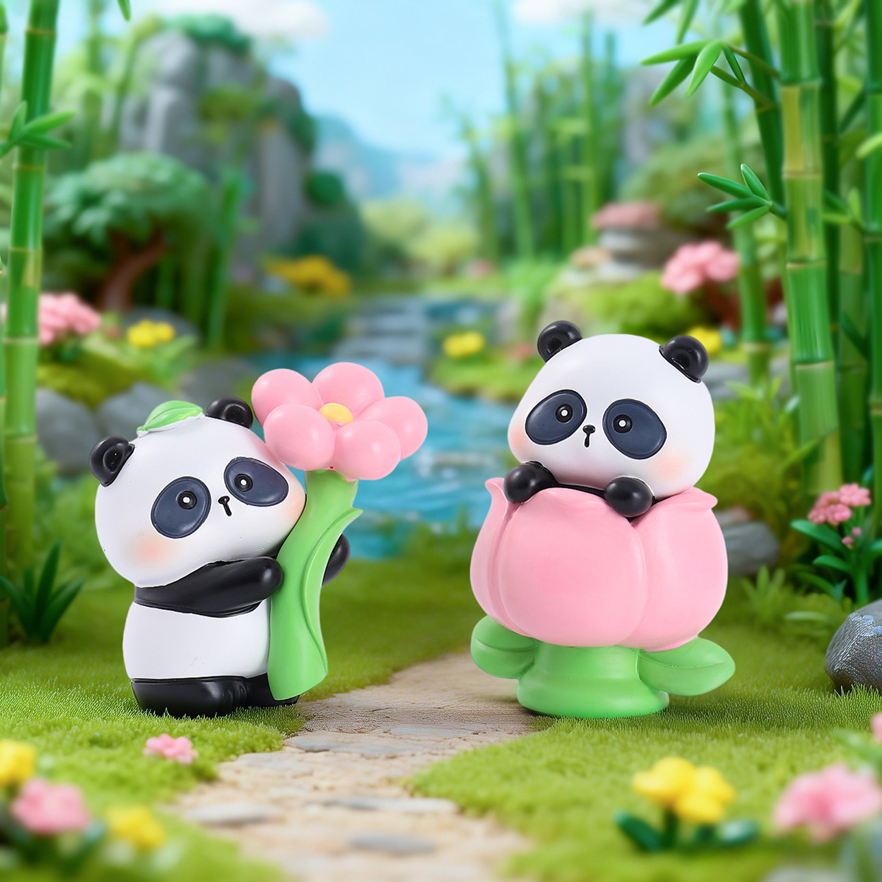 2026 New Panda Flower's Spring - огляд і ціна Resin Art Case