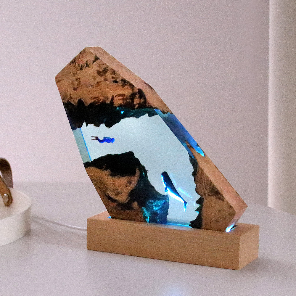 New Underwater Cave Whale Dive - огляд і ціна Resin Art Wedding Gift