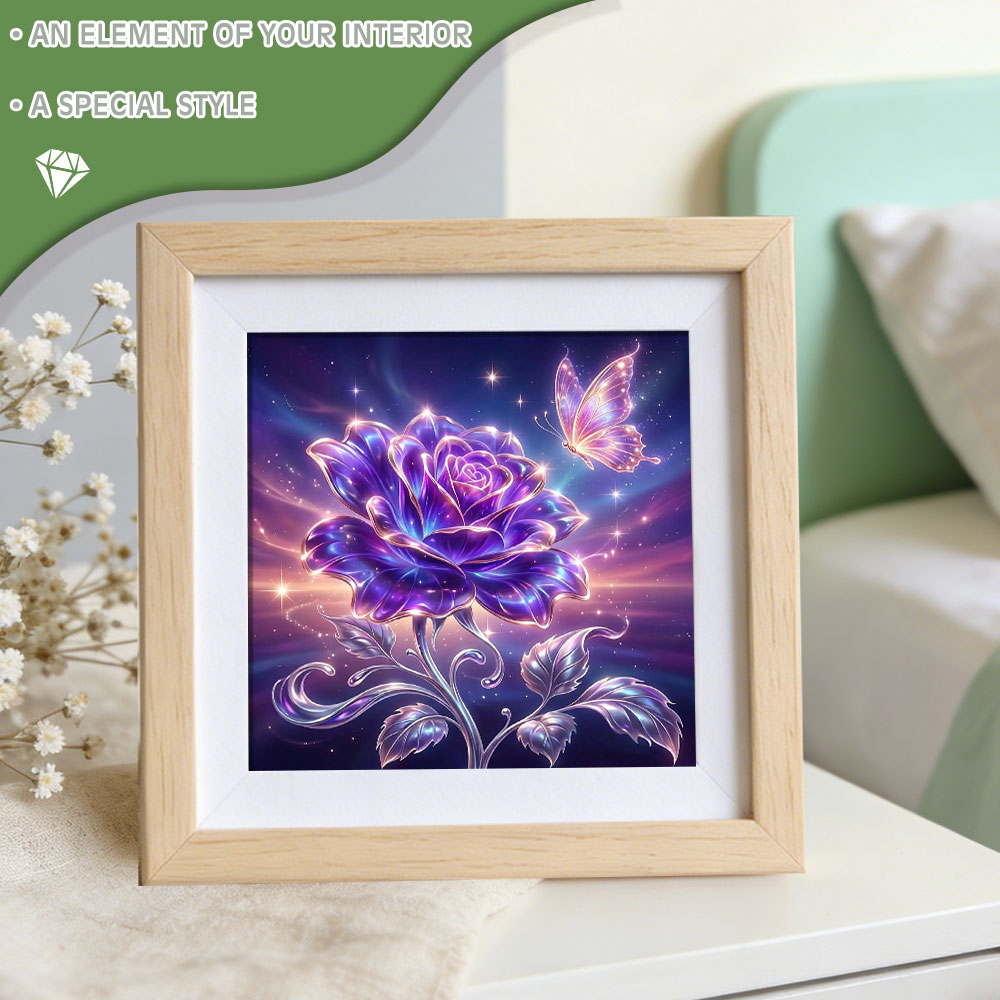 Huacan Full Square Round Diamo - огляд і ціна Resin Art Rose