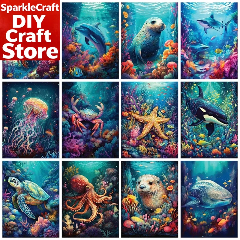 1PC frameless  Full Square Rou - огляд і ціна Resin Art Work