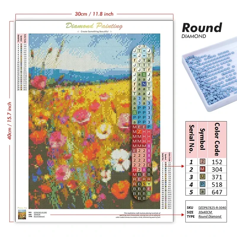 DIY Diamond Painting Kit, Vibr - огляд і ціна Resin Art Wallpaper