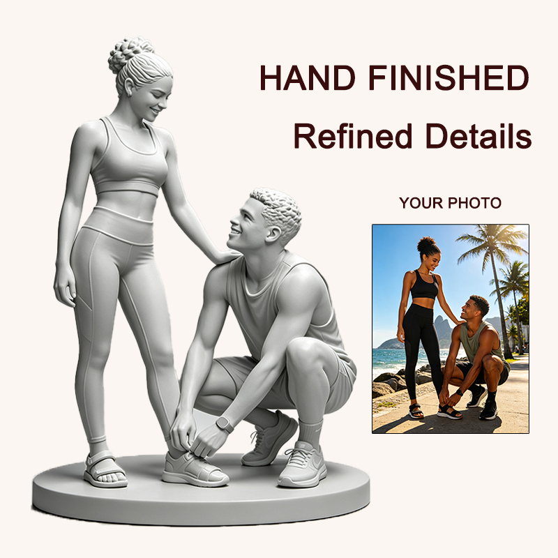 Custom 3D Printed Couple Figur - огляд і ціна Resin Art Wedding Gift