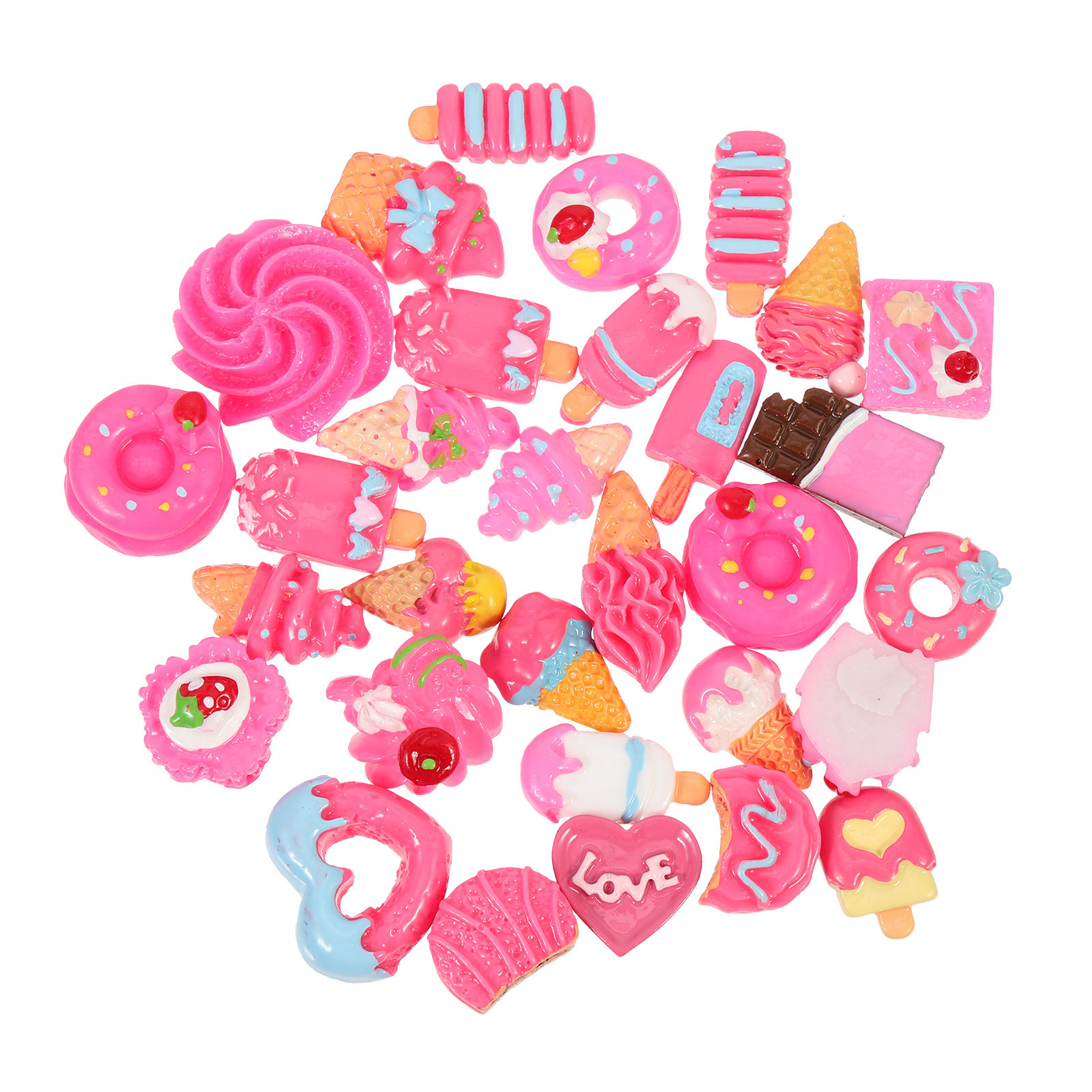 30pcs Kawaii Resin Mini Food C - огляд і ціна Resin Art Case