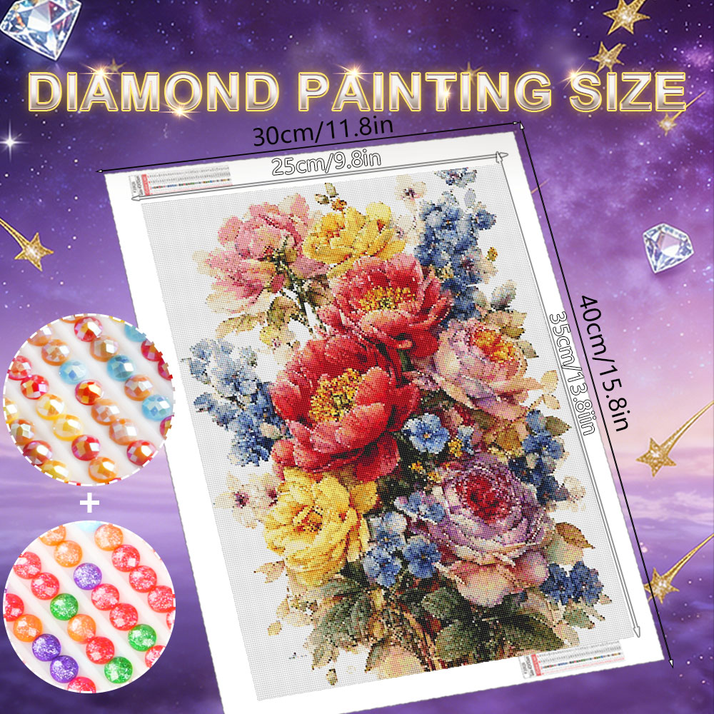 HUACAN Diamond Painting Kit Fl - огляд і ціна Resin Art Rose