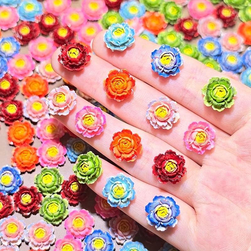 50pcs Mixed Color 3D Resin Ros - огляд і ціна Resin Art Rose