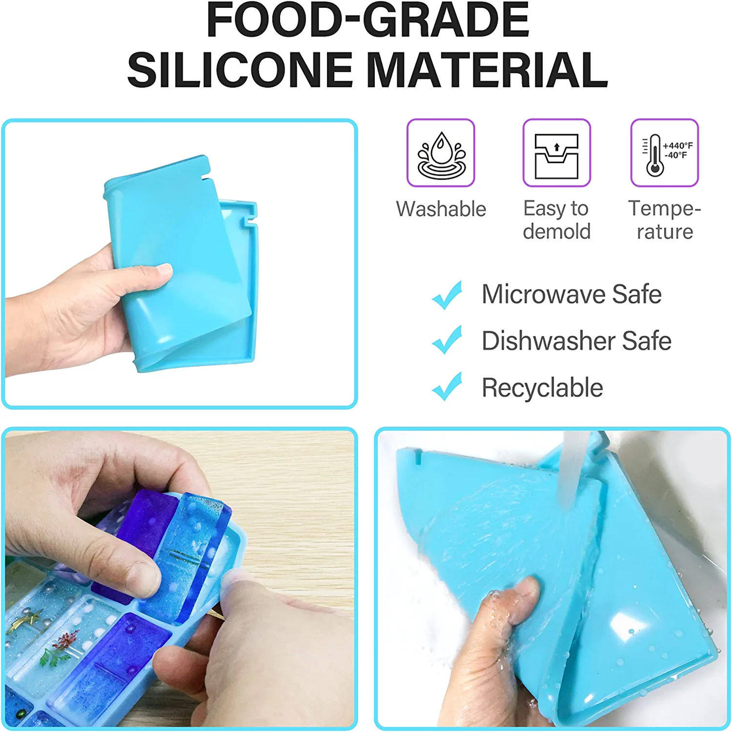 Domino Molds Silicone Epoxy Re - огляд і ціна Resin Art Equipment